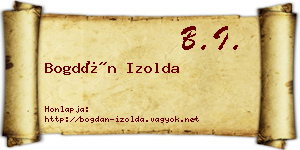 Bogdán Izolda névjegykártya