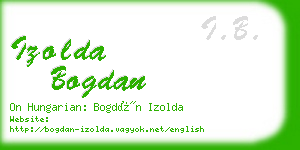 izolda bogdan business card